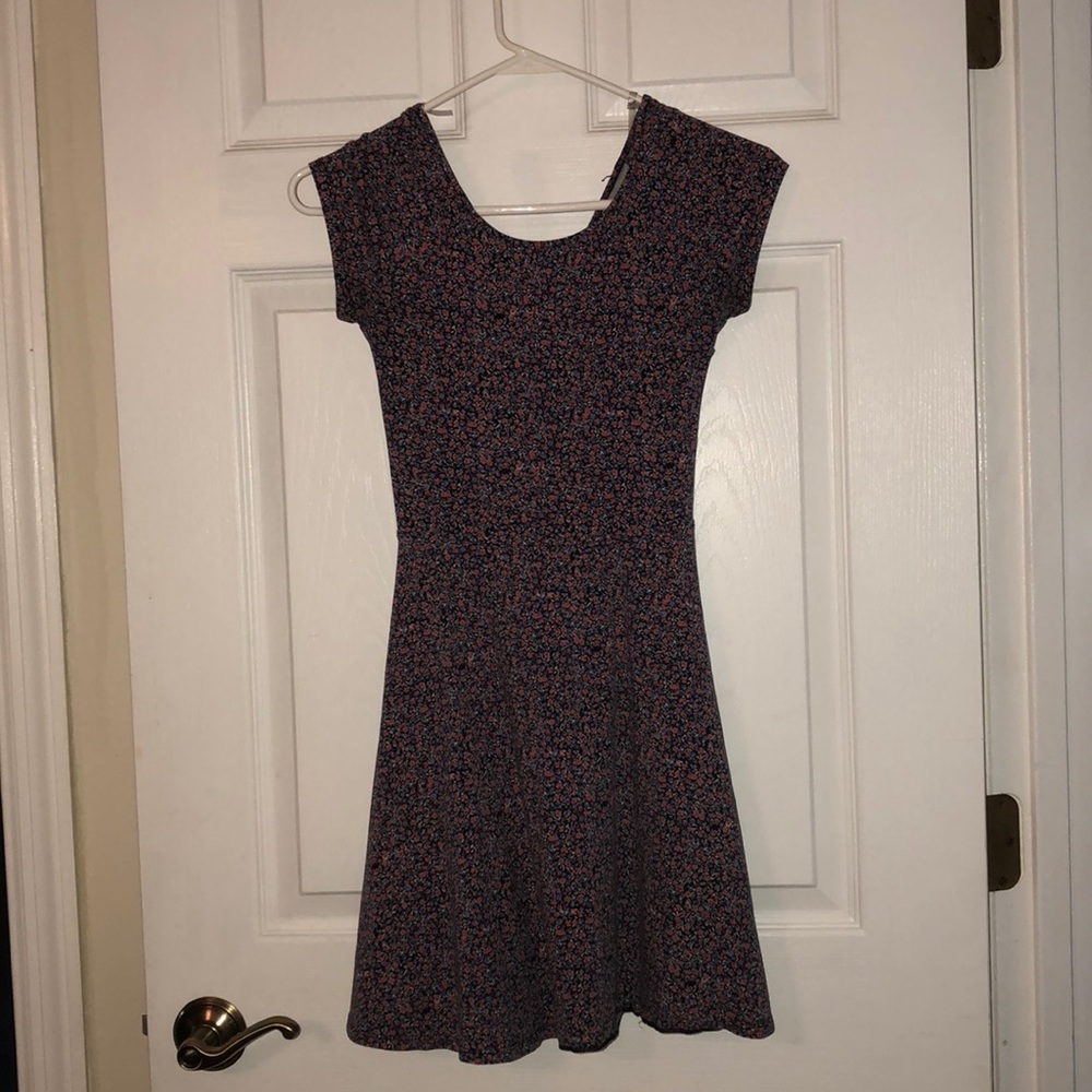 cross back floral dress